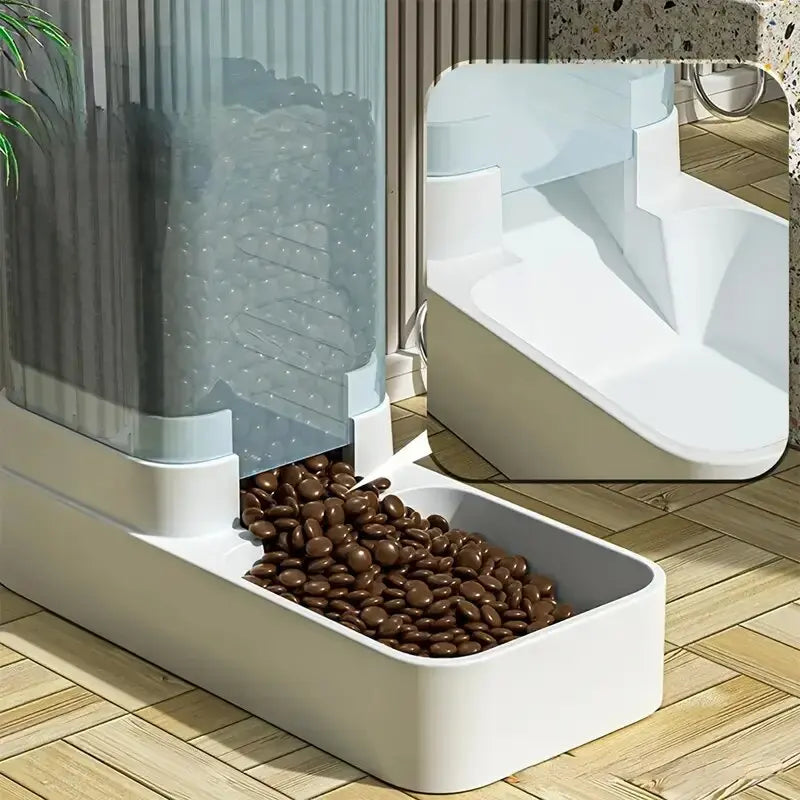 Automatic Gravity Pet Feeder & Water Dispenser