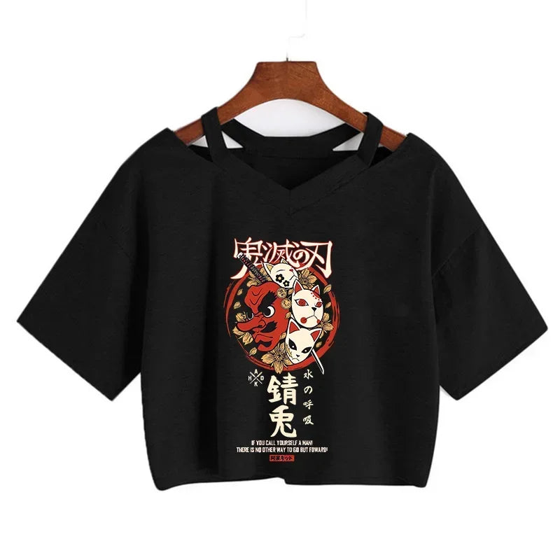 Demon Slayer Nezuko Women’s Anime Crop T-Shirt