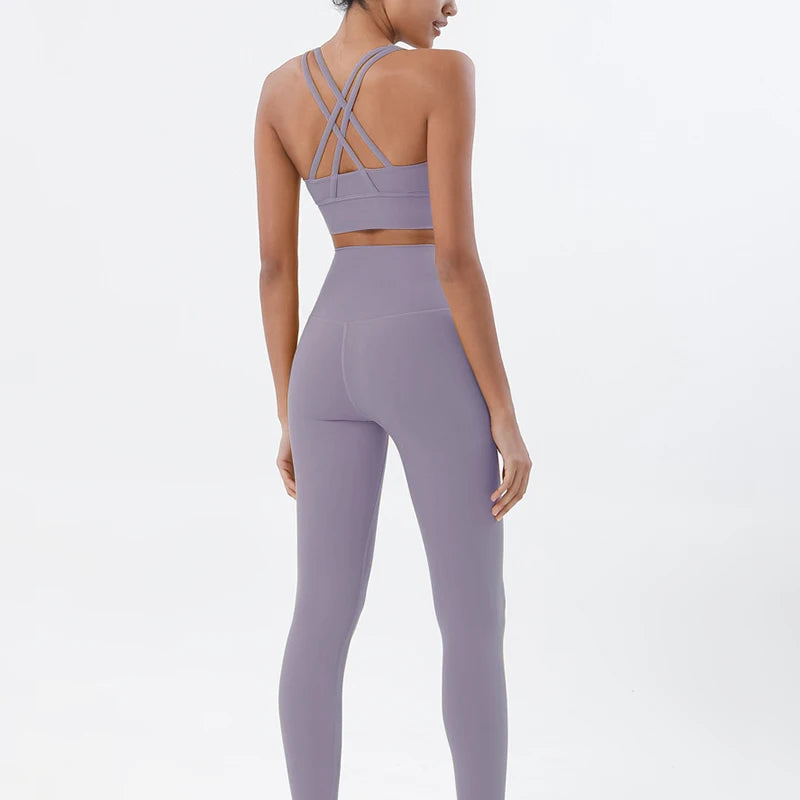 2-Piece Nylon Yoga & Gym Fitness Set