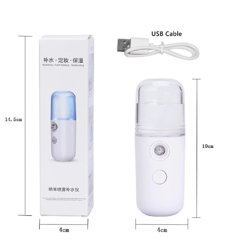USB Rechargeable Facial Mist Sprayer & Humidifier
