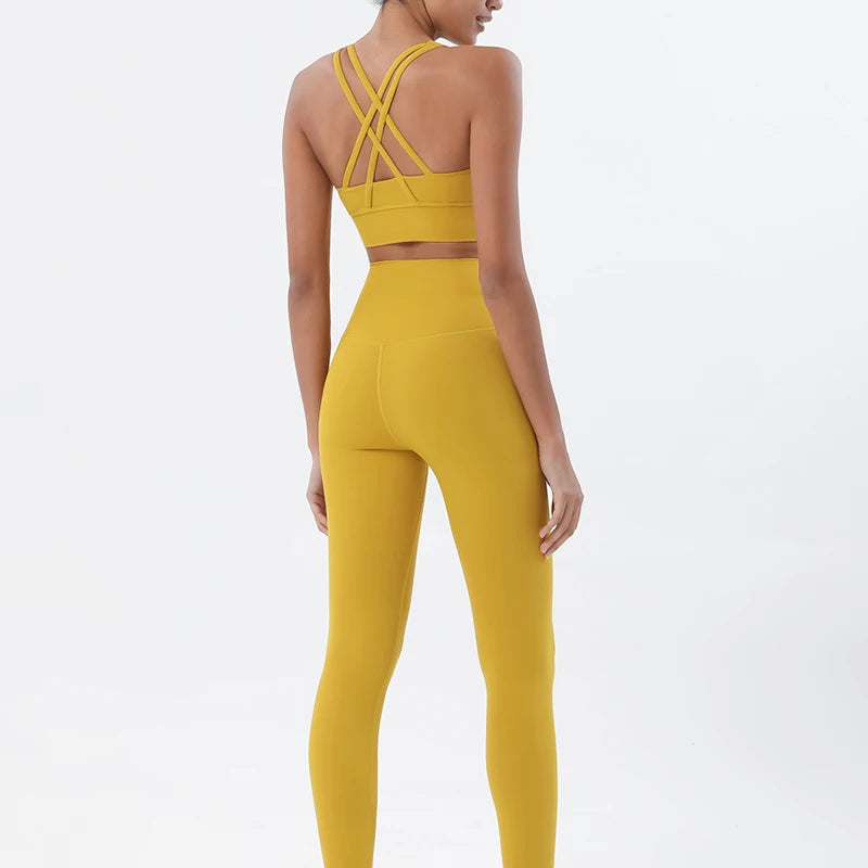 2-Piece Nylon Yoga & Gym Fitness Set