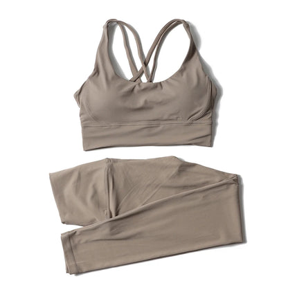 2-Piece Nylon Yoga & Gym Fitness Set