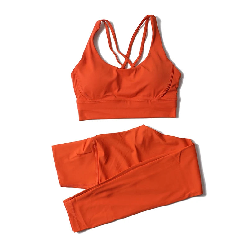2-Piece Nylon Yoga & Gym Fitness Set