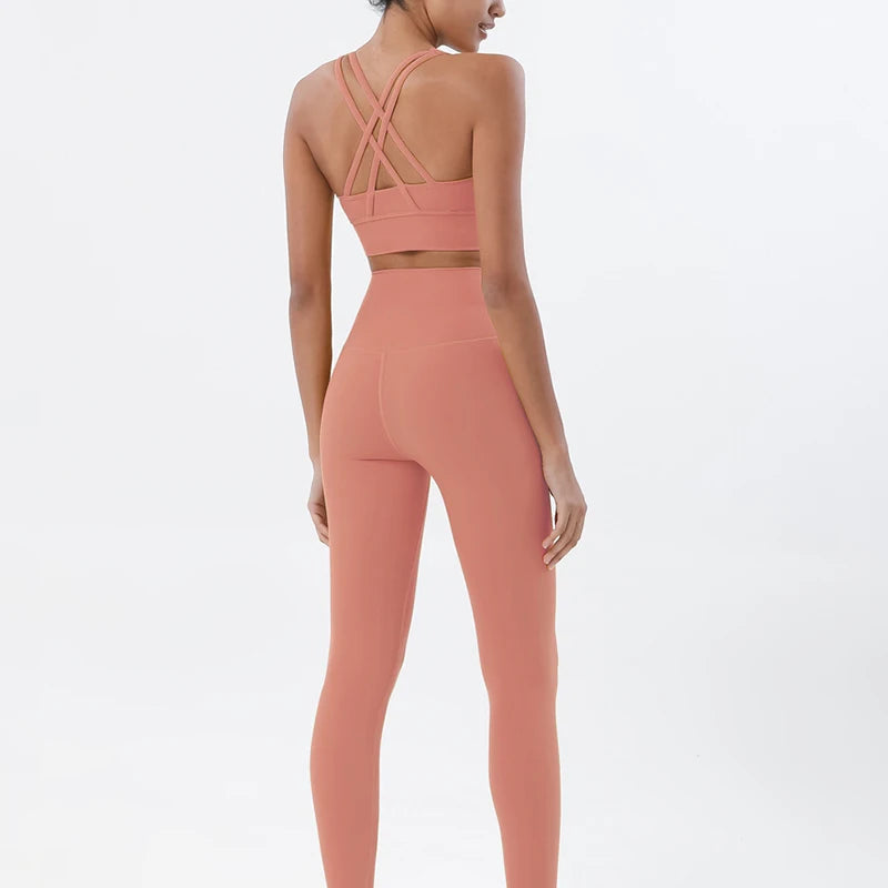 2-Piece Nylon Yoga & Gym Fitness Set