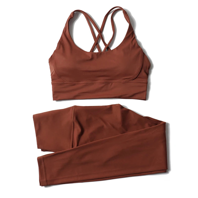 2-Piece Nylon Yoga & Gym Fitness Set