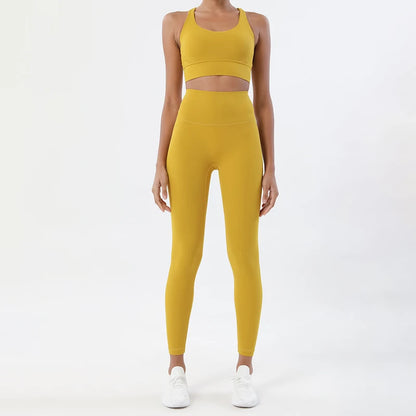 2-Piece Nylon Yoga & Gym Fitness Set