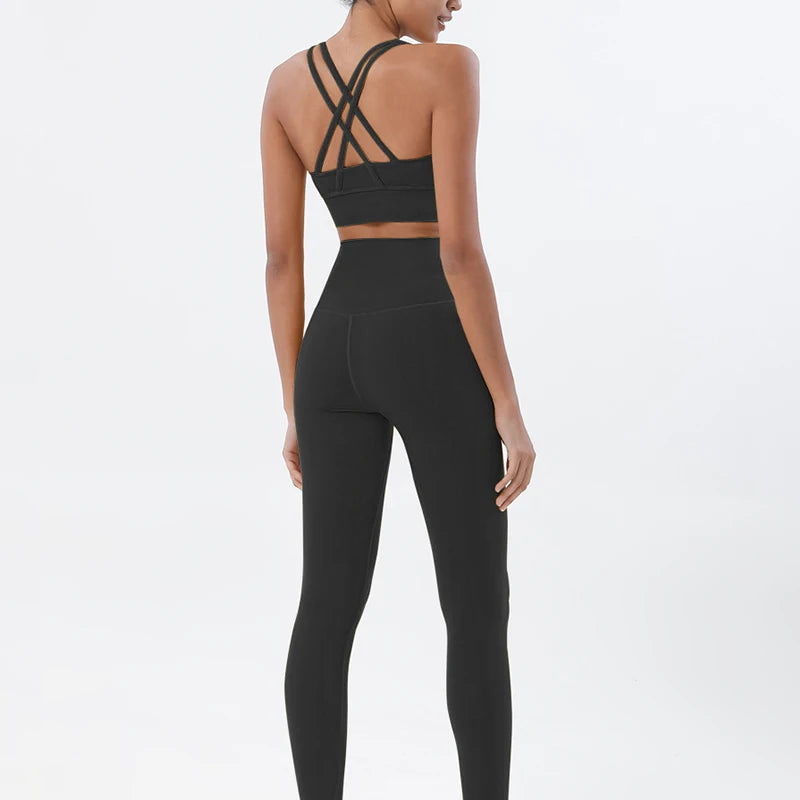 2-Piece Nylon Yoga & Gym Fitness Set