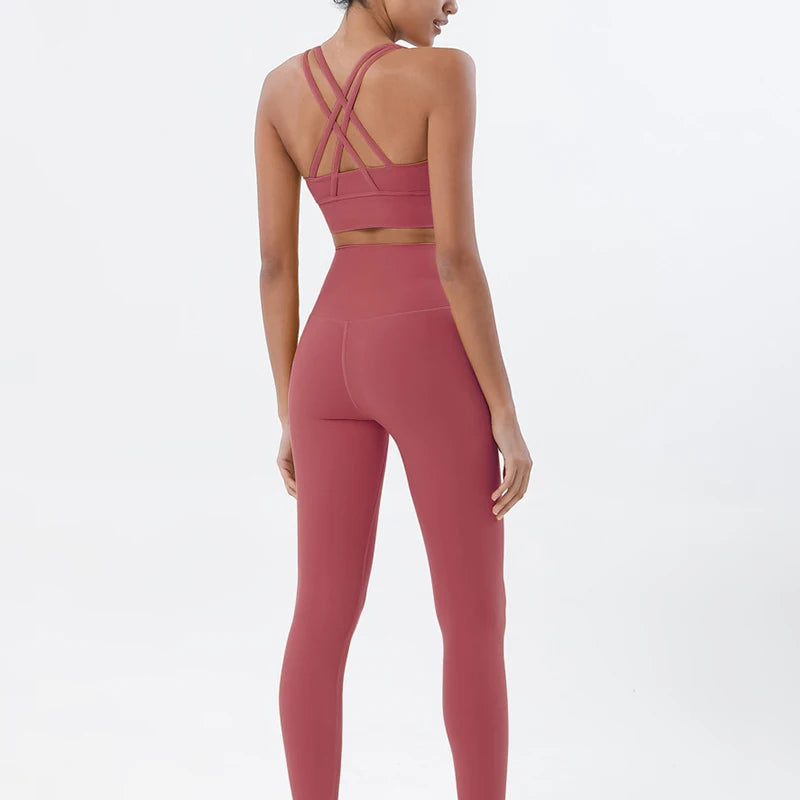 2-Piece Nylon Yoga & Gym Fitness Set