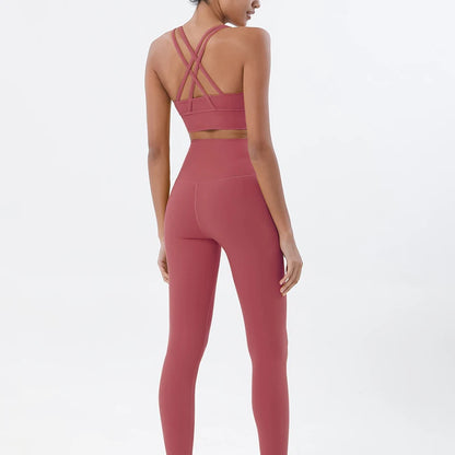 2-Piece Nylon Yoga & Gym Fitness Set