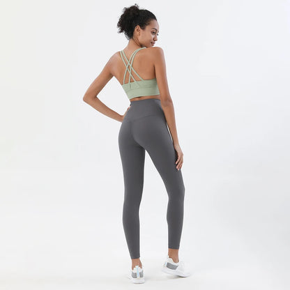 2-Piece Nylon Yoga & Gym Fitness Set