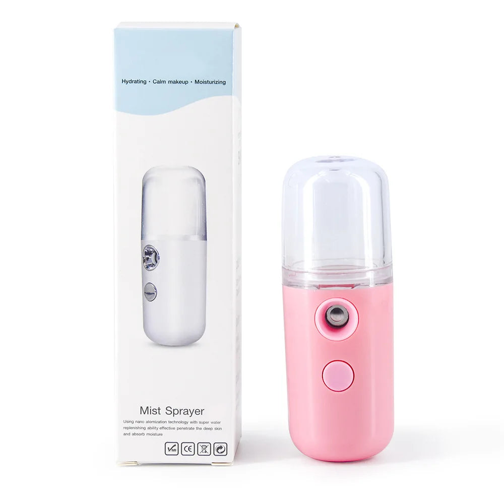 USB Rechargeable Facial Mist Sprayer & Humidifier