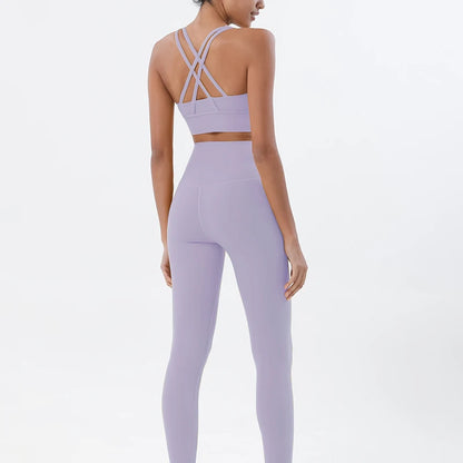 2-Piece Nylon Yoga & Gym Fitness Set