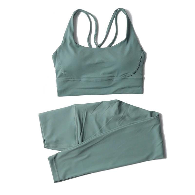 2-Piece Nylon Yoga & Gym Fitness Set