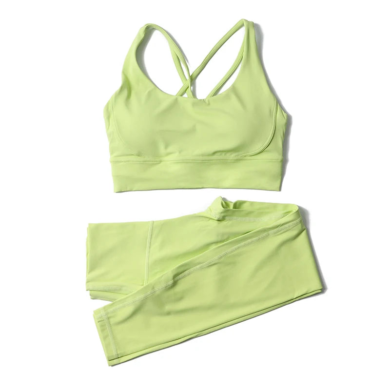 2-Piece Nylon Yoga & Gym Fitness Set