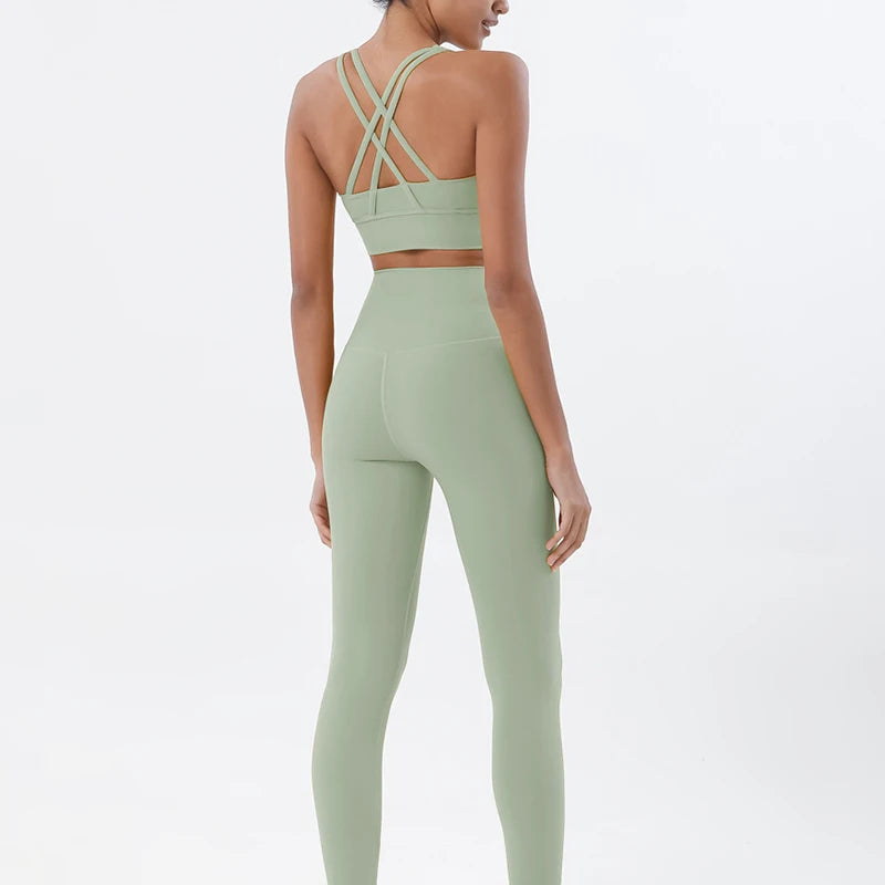 2-Piece Nylon Yoga & Gym Fitness Set