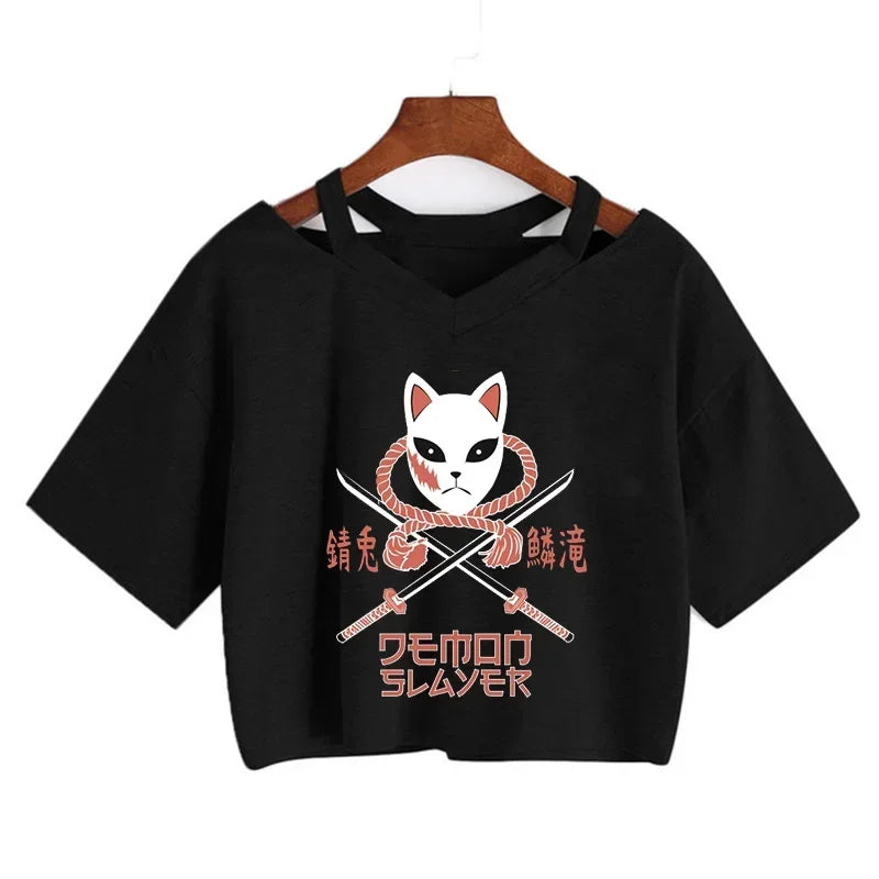 Demon Slayer Nezuko Women’s Anime Crop T-Shirt