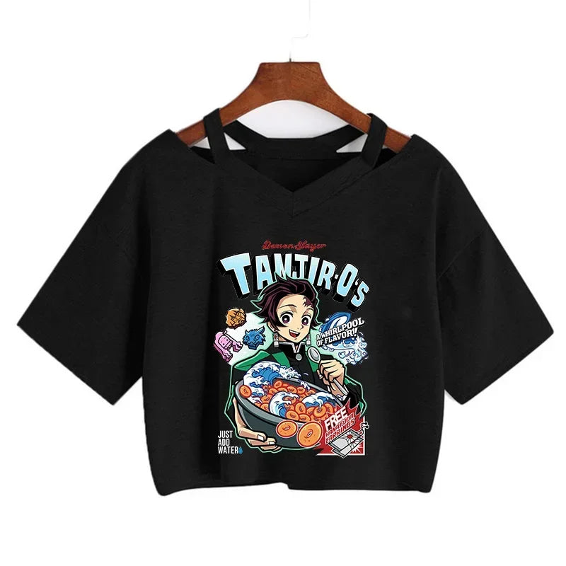 Demon Slayer Nezuko Women’s Anime Crop T-Shirt