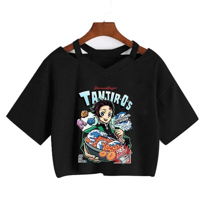Demon Slayer Nezuko Women’s Anime Crop T-Shirt