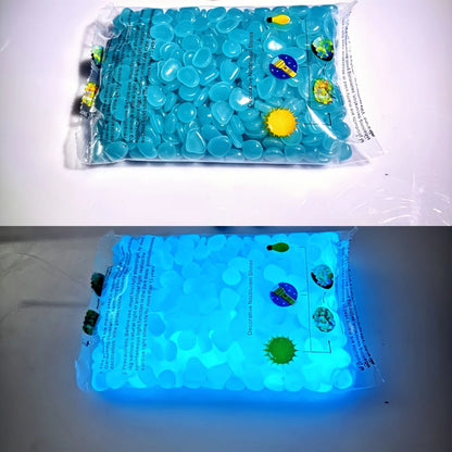 Glow-in-the-Dark Resin Pebbles for Garden & Aquarium
