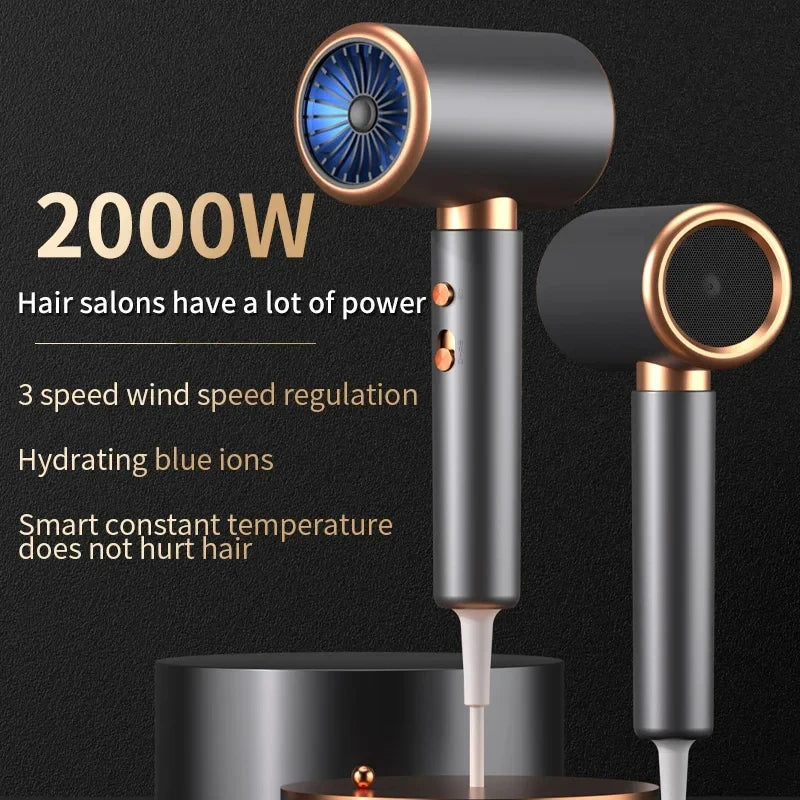 Professional Ionic Hot & Cold Air Hair Dryer Brush