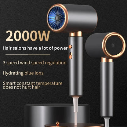 Professional Ionic Hot & Cold Air Hair Dryer Brush