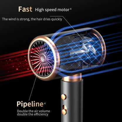 Professional Ionic Hot & Cold Air Hair Dryer Brush