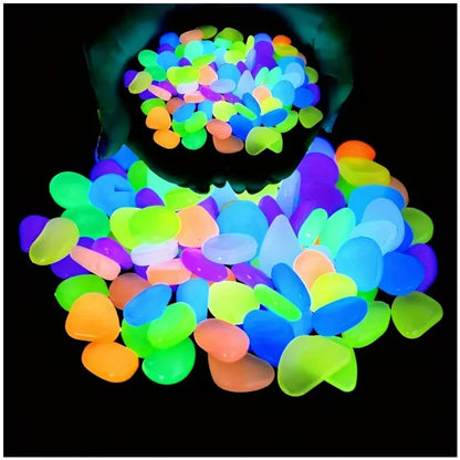 Glow-in-the-Dark Resin Pebbles for Garden & Aquarium