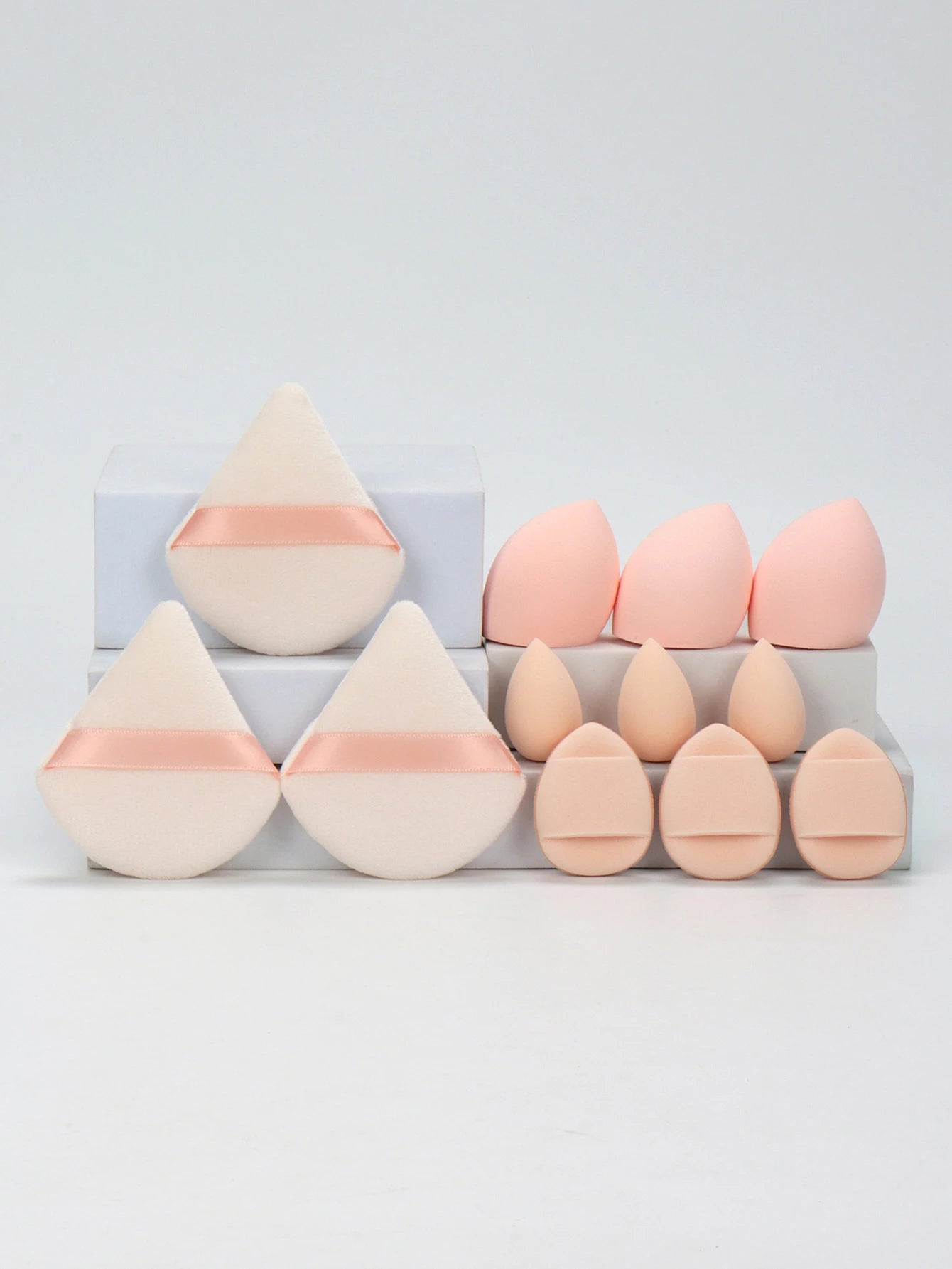 12PCS Makeup Sponge & Powder Puff Set