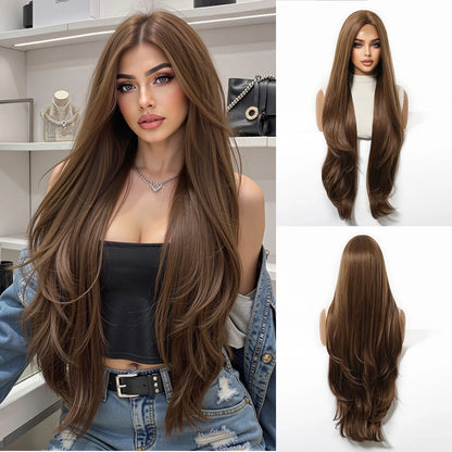 Long Golden Blonde Wavy Synthetic Wig
