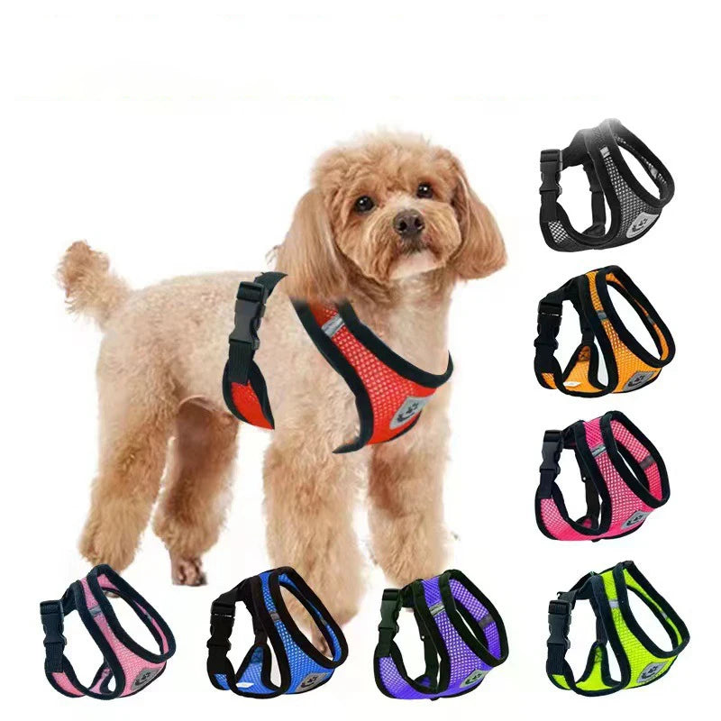 Breathable Dog & Cat Chest Harness with Leash