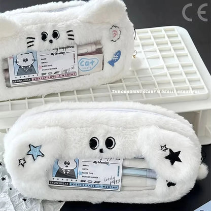 Large Kawaii Plush Pencil Case