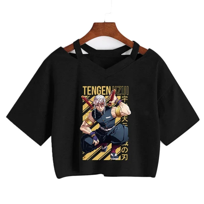 Demon Slayer Nezuko Women’s Anime Crop T-Shirt