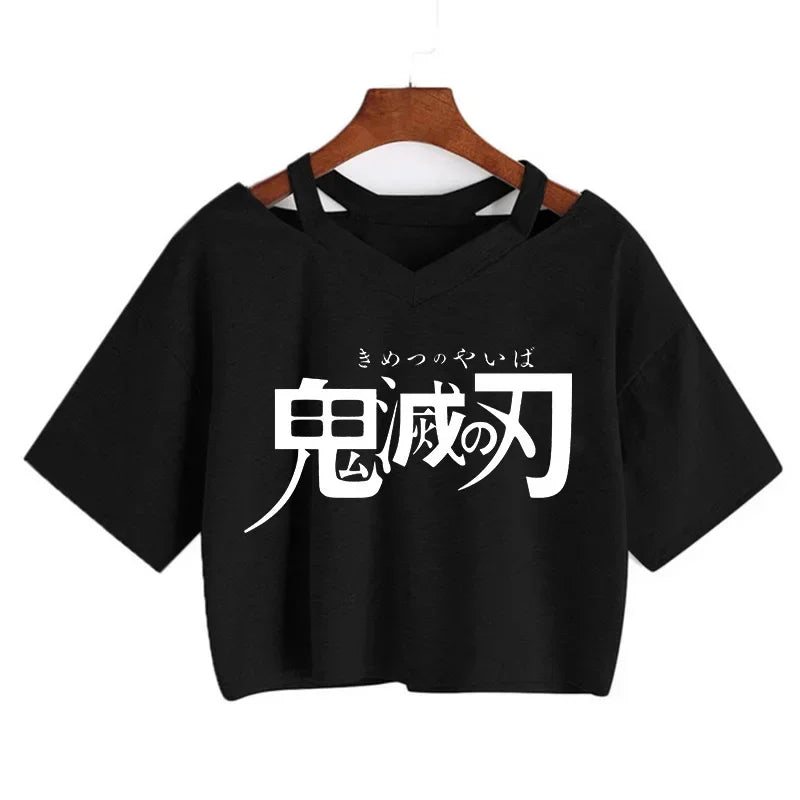 Demon Slayer Nezuko Women’s Anime Crop T-Shirt