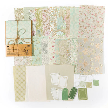 Vintage Floral Scrapbook Craft Paper Pack