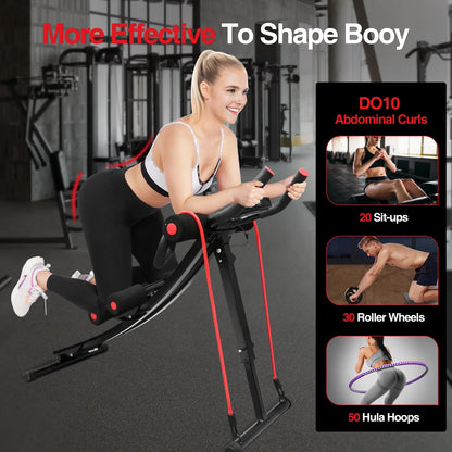 Foldable Ab & Core Trainer with LCD