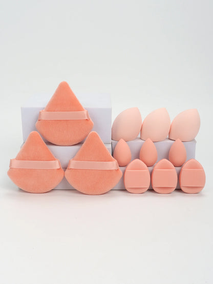 12PCS Makeup Sponge & Powder Puff Set