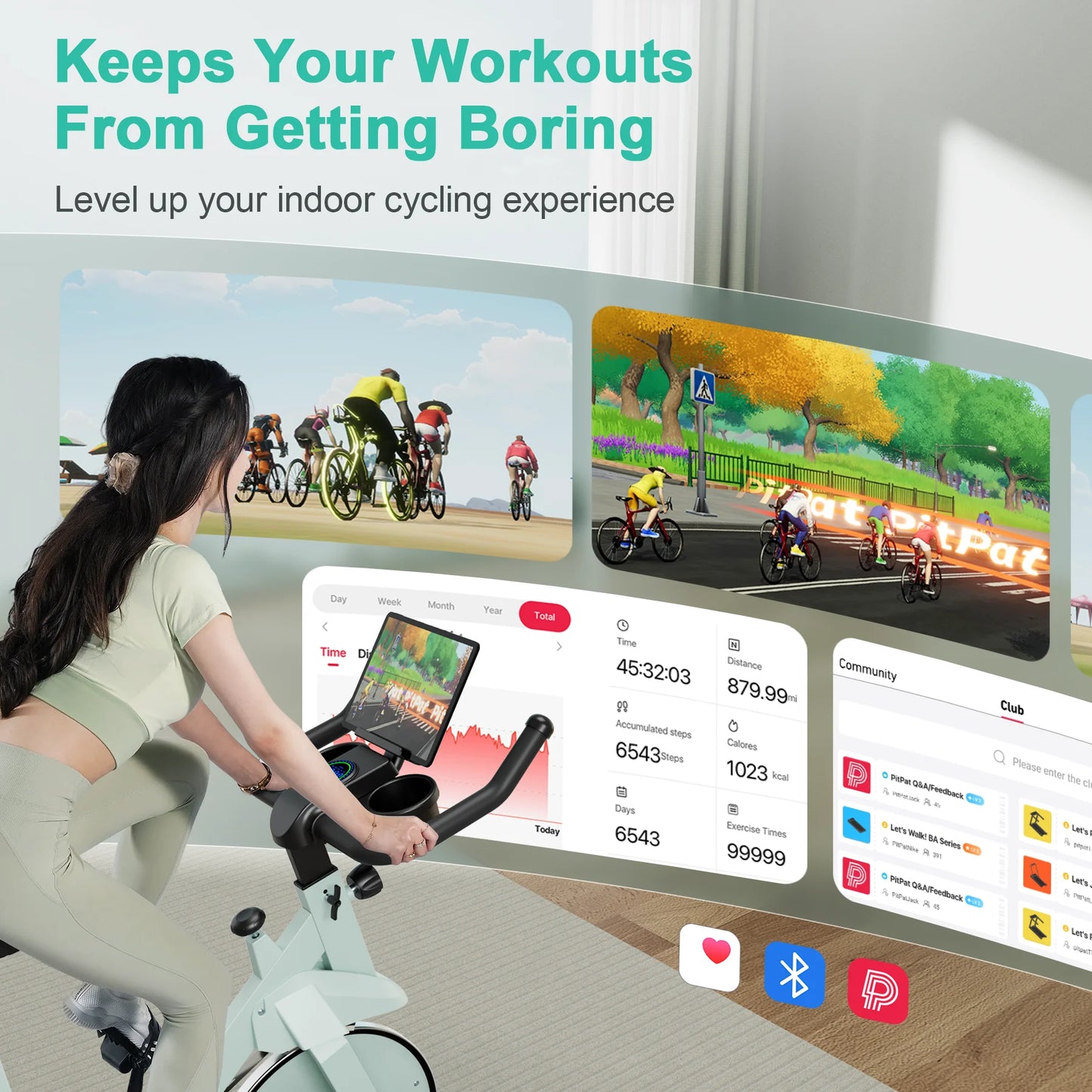 32-Level Magnetic Resistance Exercise Bike