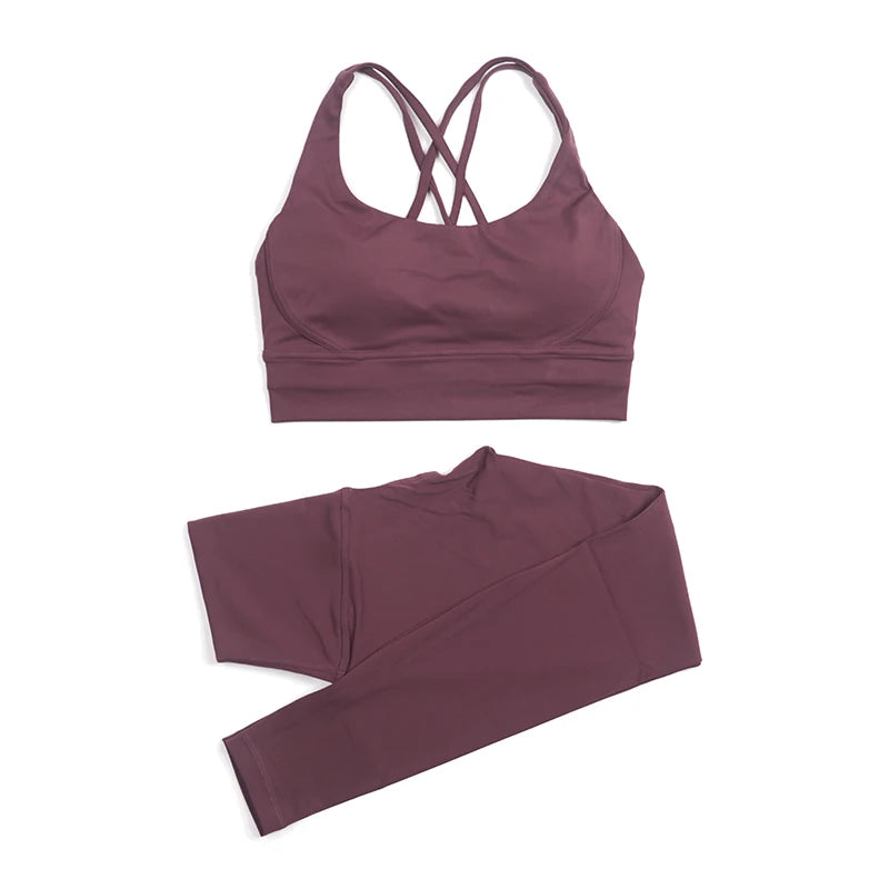 2-Piece Nylon Yoga & Gym Fitness Set