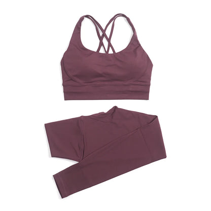 2-Piece Nylon Yoga & Gym Fitness Set