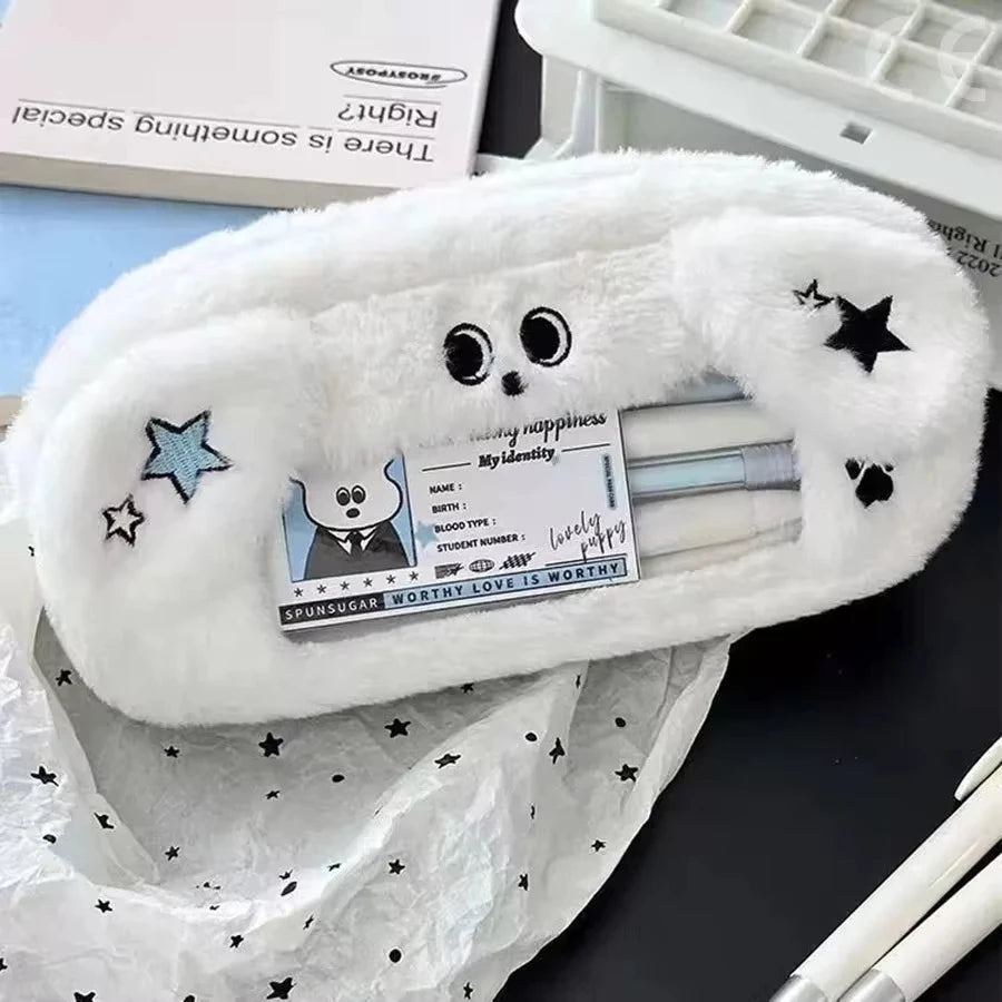 Large Kawaii Plush Pencil Case