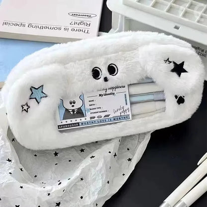 Large Kawaii Plush Pencil Case