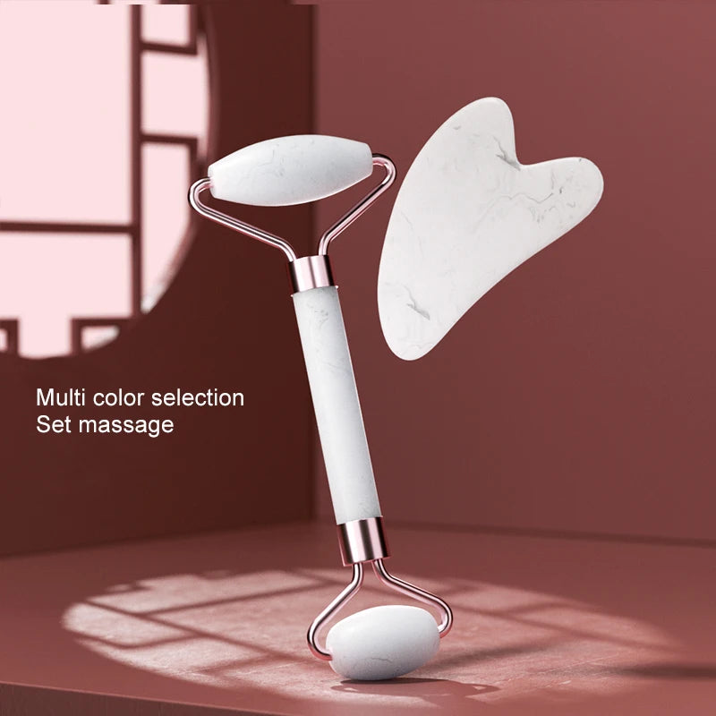 Resin Facial Roller & Gua Sha Massage Tool