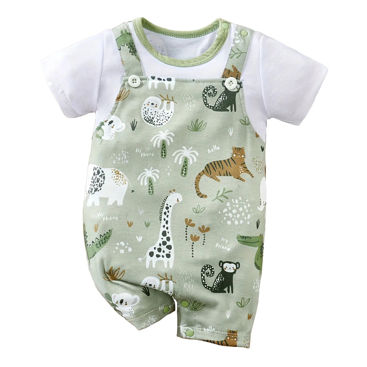 Infant Zoo Animal Print Romper