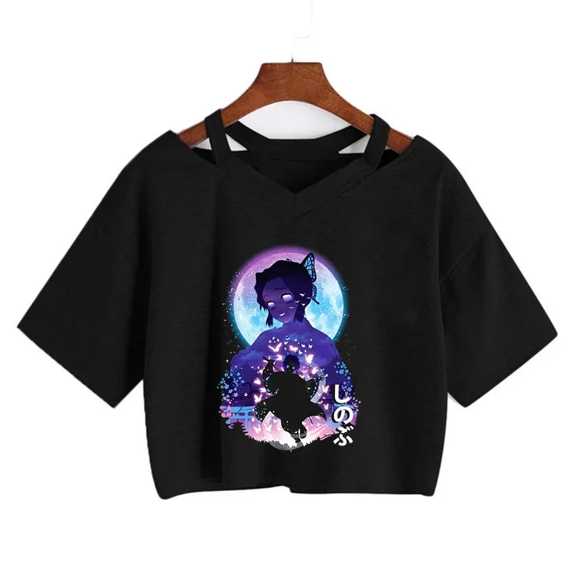 Demon Slayer Nezuko Women’s Anime Crop T-Shirt