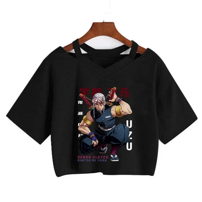 Demon Slayer Nezuko Women’s Anime Crop T-Shirt