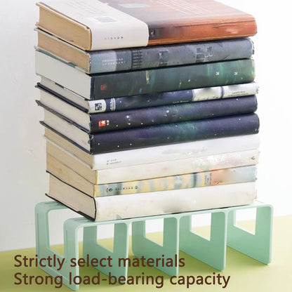 4-Compartment ABS Book Organizer Rack