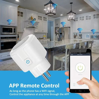 Smart WiFi Plug EU 16A/20A – Voice & Timer Control