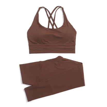 2-Piece Nylon Yoga & Gym Fitness Set