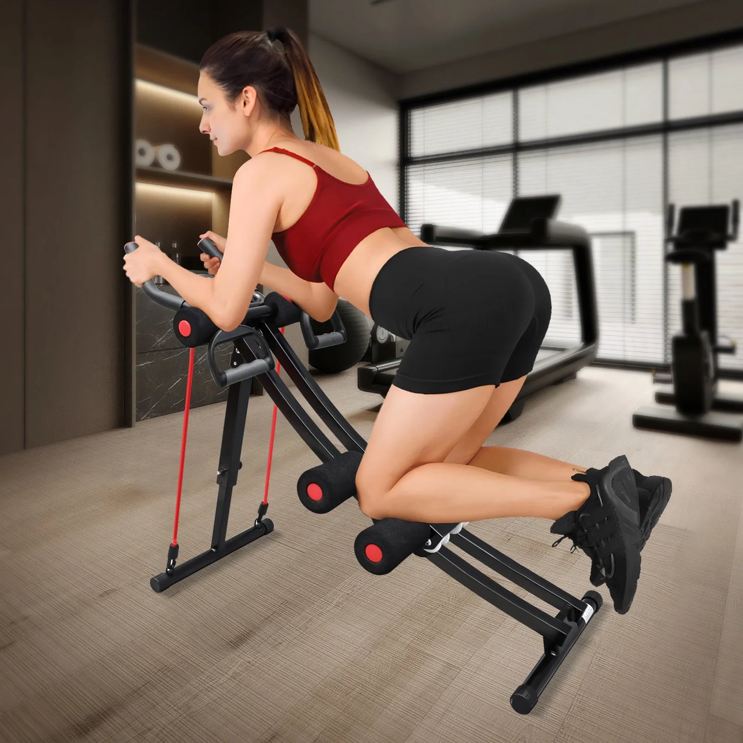 Foldable Ab & Core Trainer with LCD