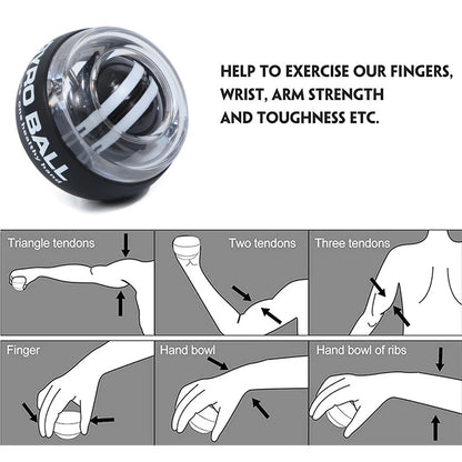 Wrist Gyro Ball Forearm & Finger Trainer